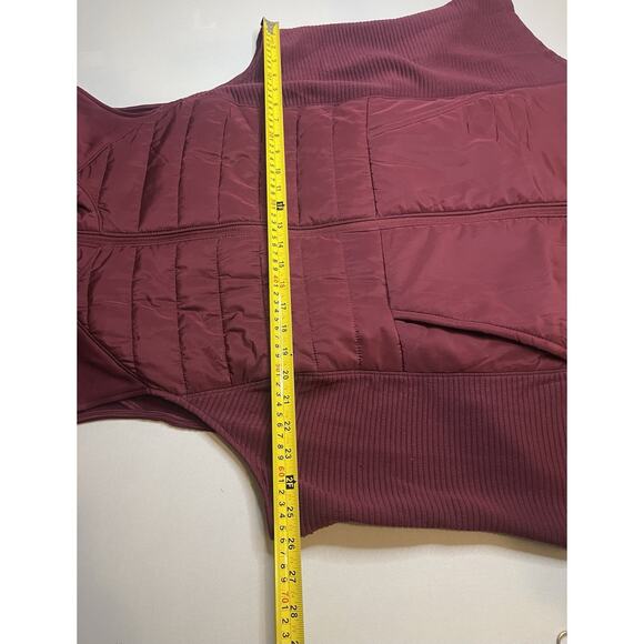 Tell Gear Men’s 3XL Burgandy Fleece Lined Full Zip Vest - Picture 7 of 9